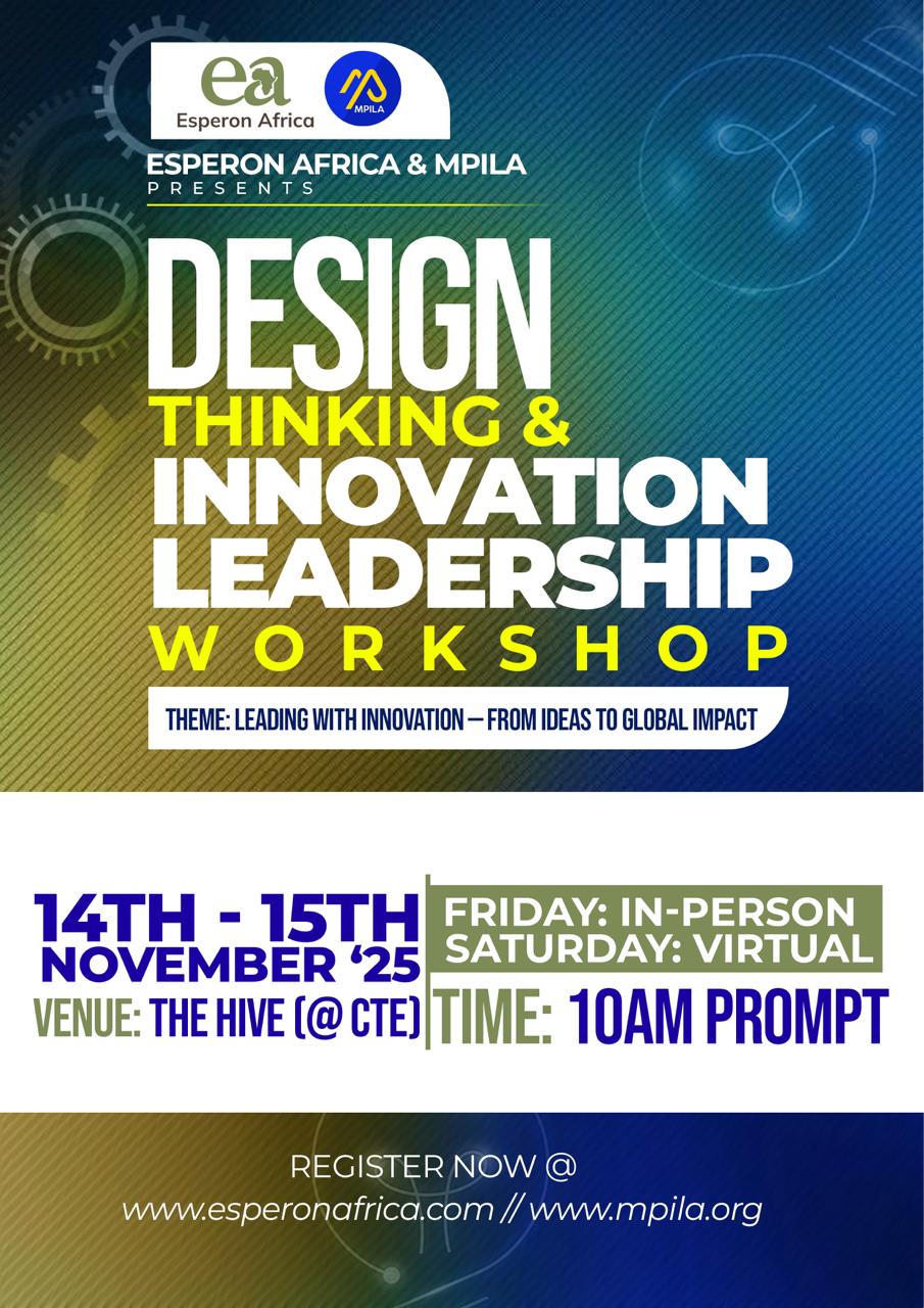 Design Thinking & Innovation Leadership Workshop Flyer